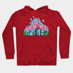 Cute Flamingo for kids Hoodie